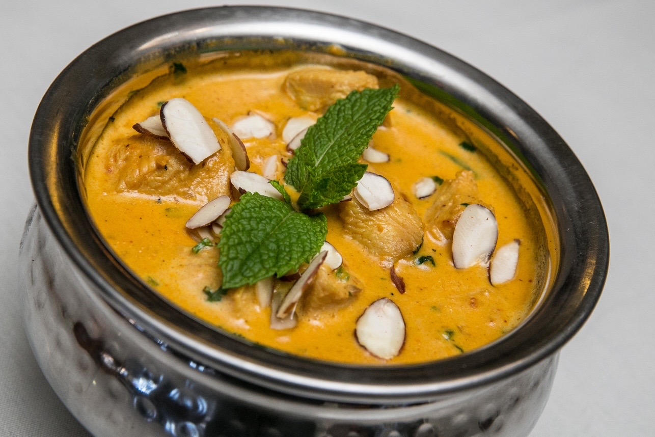 Malai kofta in a creamy cashew sauce